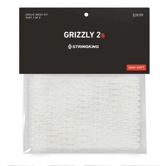 Stringking String King Grizzly Goalie Mesh 2S White 3 Stringking String King Grizzly Goalie Mesh 2S White