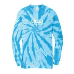 Lacrosse Unlimited Tie Dye Turquoise Women's Long Sleeve -Men's Lacrosse Sales Store 2012189 front