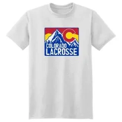Lacrosse Unlimited Colorado Lacrosse Mountains Regional Tee -Men's Lacrosse Sales Store 2012263 white