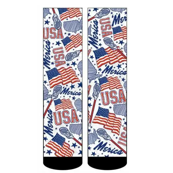 Rock 'Em USA Lacrosse Socks 3 Rock 'Em USA Lacrosse Socks