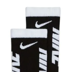 Nike Black/White Crew Socks 3-Pack - Youth -Men's Lacrosse Sales Store 2012370 3