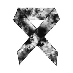 Lacrosse Unlimited Black Tie Dye Head Tie - Black