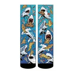Rock 'Em Pizza Shark Lacrosse Socks