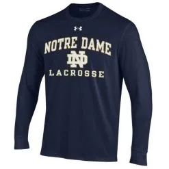 Under Armour Notre Dame Lacrosse Long Sleeve Tee - Adult