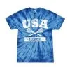 Lacrosse Unlimited Blue Tie Dye USA Girls Lacrosse Tee -Men's Lacrosse Sales Store 2012950