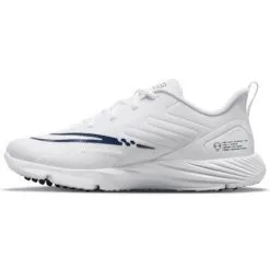 Nike Alpha Huarache 8 Pro Turf Lacrosse Shoes-White / Navy