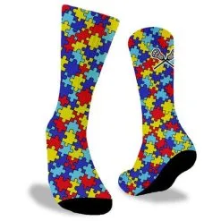 Lacrosse Unlimited Autism Awareness Lacrosse Socks