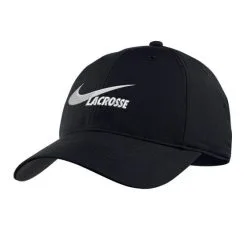 Nike Swoosh Black Lacrosse Hat
