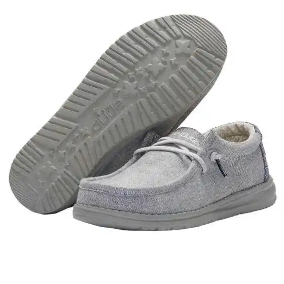 Hey Dudes Wally Youth Steel Grey 7 Hey Dudes Wally Youth Steel Grey - Image 5
