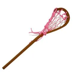 Pink Wooden Mini Lacrosse Stick