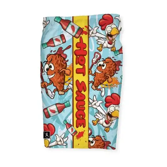 Lacrosse Unlimited Hot Sauce Lacrosse Shorts 4 Lacrosse Unlimited Hot Sauce Lacrosse Shorts - Image 2