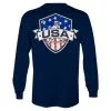 Lacrosse Unlimited USA Shield Long Sleeve Lacrosse Tee -Men's Lacrosse Sales Store 2013726 2