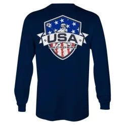 Lacrosse Unlimited USA Shield Long Sleeve Lacrosse Tee