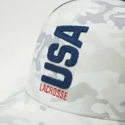 Vertical USA Camo Lacrosse Hat -Men's Lacrosse Sales Store 2013853 2