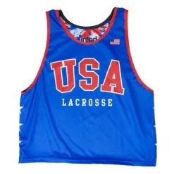Lacrosse Unlimited USA Tie Dye Star Lacrosse Pinnie 9 Lacrosse Unlimited USA Tie Dye Star Lacrosse Pinnie -Men's Lacrosse Sales Store 2013939 blue side front