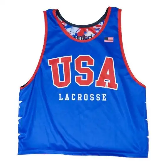 Lacrosse Unlimited USA Tie Dye Star Lacrosse Pinnie 4 Lacrosse Unlimited USA Tie Dye Star Lacrosse Pinnie - Image 2