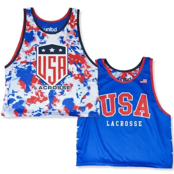 Lacrosse Unlimited USA Tie Dye Star Lacrosse Pinnie 5 Lacrosse Unlimited USA Tie Dye Star Lacrosse Pinnie - Image 3