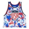 Lacrosse Unlimited USA Tie Dye Star Lacrosse Pinnie -Men's Lacrosse Sales Store 2013939 tie dye side front