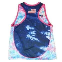 Tie Dye Smile Women's Lacrosse Pinnie -Men's Lacrosse Sales Store 2013940 navy tie dye back
