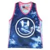 Tie Dye Smile Women's Lacrosse Pinnie -Men's Lacrosse Sales Store 2013940 navy tie dye front