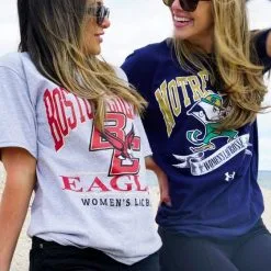 Lacrosse Unlimited Notre Dame Women's Lacrosse Tee -Men's Lacrosse Sales Store boston notre dame style pic 3 4