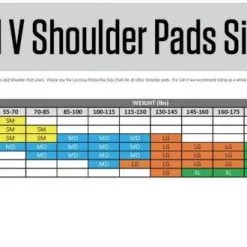 STX Cell V Lacrosse Shoulder Pads -Men's Lacrosse Sales Store cell v size chart 1