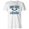 Lacrosse Unlimited Custom Crossed Sticks Lacrosse Tee -Men's Lacrosse Sales Store customstickstee white