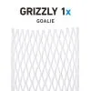 Stringking Grizzly 1X Goalie Mesh - White -Men's Lacrosse Sales Store grizzly 1x piece 1