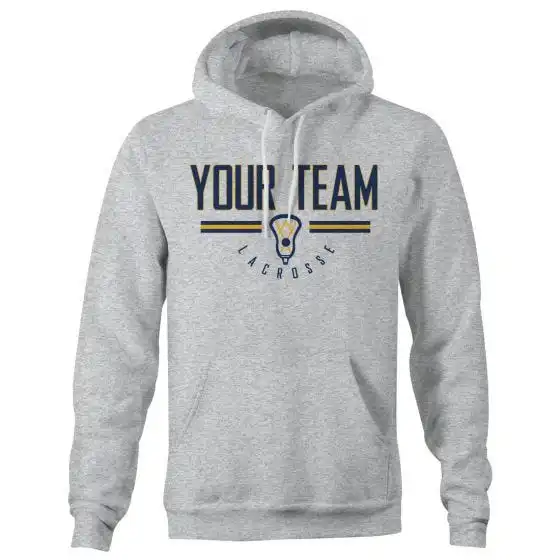 Lacrosse Unlimited Custom 3 Bar Lacrosse Hoodie 3 Lacrosse Unlimited Custom 3 Bar Lacrosse Hoodie