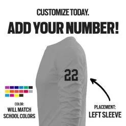 Lacrosse Unlimited UNC Lacrosse Long Sleeve Tee - Adult -Men's Lacrosse Sales Store long sleeves