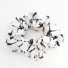 Lacrosse Unlimited White And Black Jumpgirl Scrunchie -Men's Lacrosse Sales Store scrunchie white and black lax girl logo
