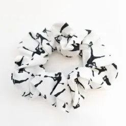 Lacrosse Unlimited White And Black Jumpgirl Scrunchie