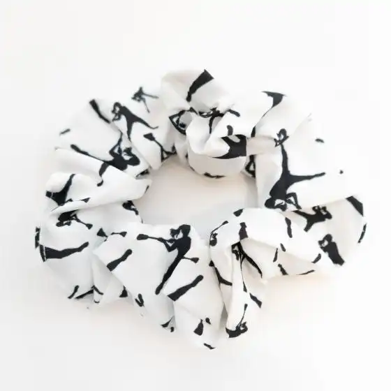 Lacrosse Unlimited White And Black Jumpgirl Scrunchie 3 Lacrosse Unlimited White And Black Jumpgirl Scrunchie