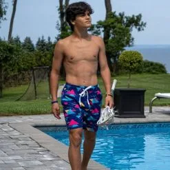 Lacrosse Unlimited Swim Dodge 80's Lacrosse Shorts -Men's Lacrosse Sales Store swim dodge 80s style pic 1