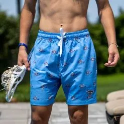 Lacrosse Unlimited Swim Dodge Turtles Lacrosse Shorts -Men's Lacrosse Sales Store swim dodge turtles style pic 1