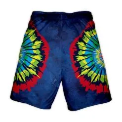 Lacrosse Unlimited Navy Tie Dye Lacrosse Shorts -Men's Lacrosse Sales Store tie dye back