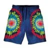 Lacrosse Unlimited Navy Tie Dye Lacrosse Shorts -Men's Lacrosse Sales Store tie dye front