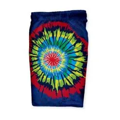 Lacrosse Unlimited Navy Tie Dye Lacrosse Shorts -Men's Lacrosse Sales Store tie dye side